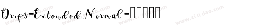 Drips-Extended Normal字体转换